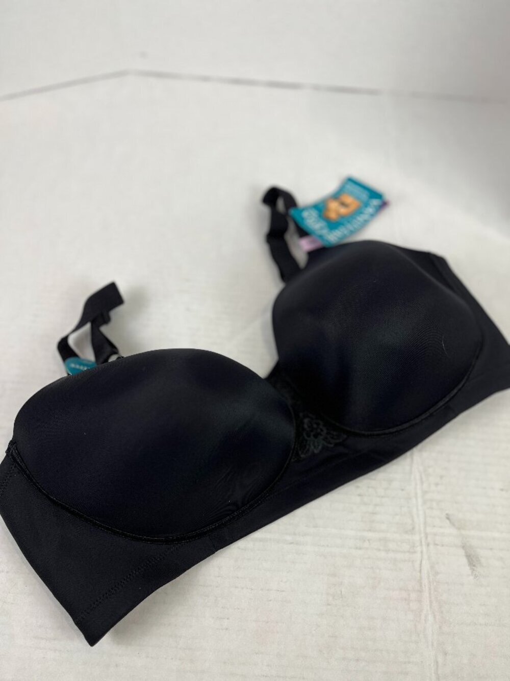 Women's Black Vanity Fair Beauty Back Wireless Bra, Size 42D, NWT